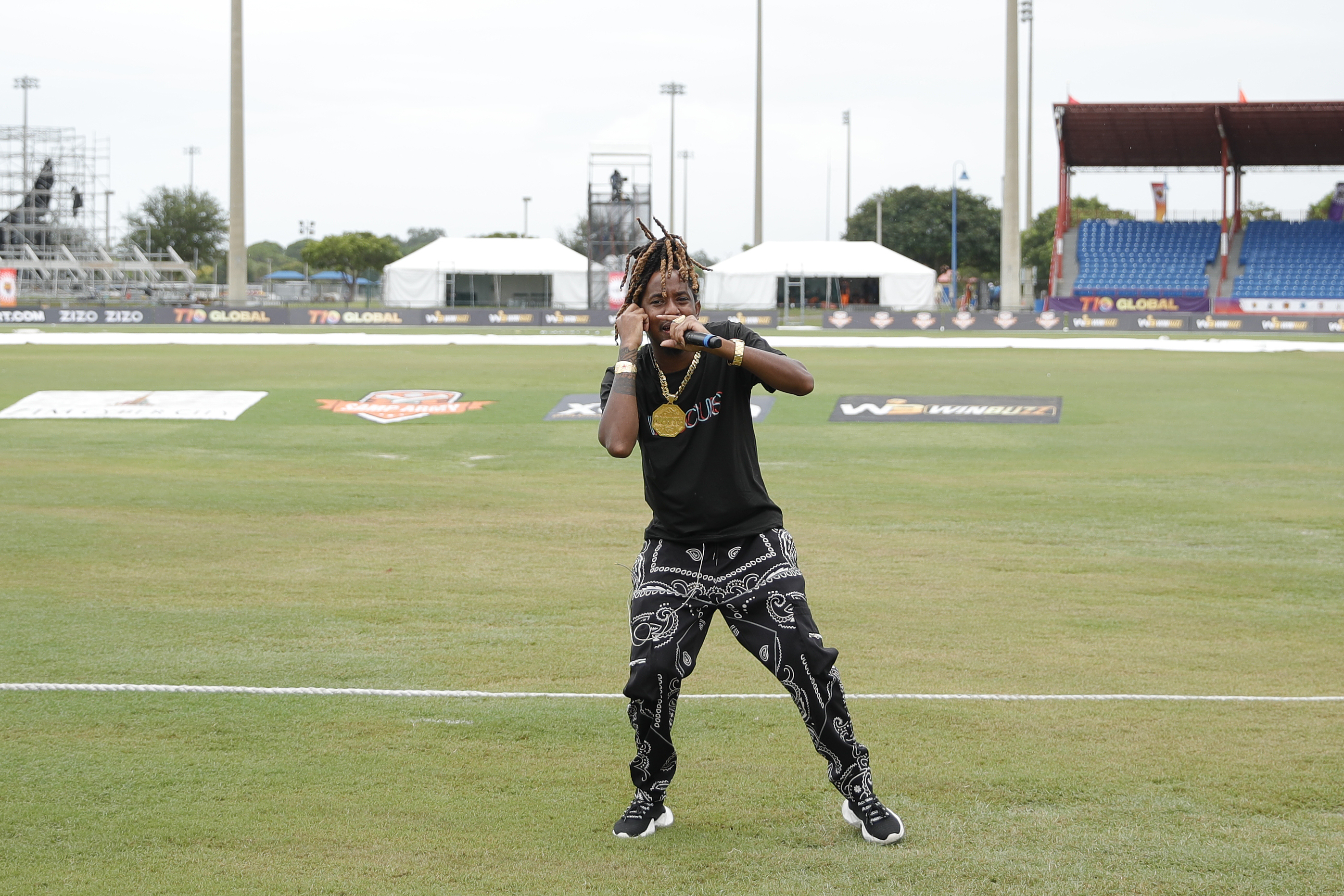 Mid innings performance during match 1 of the US Masters T10 League between the Atlanta Riders and the Texas Chargers at the Central Broward Park in Lauderhill, Florida on the 18 August 2023Photo by Saikat Das / ACEIMAGES for US Masters T10