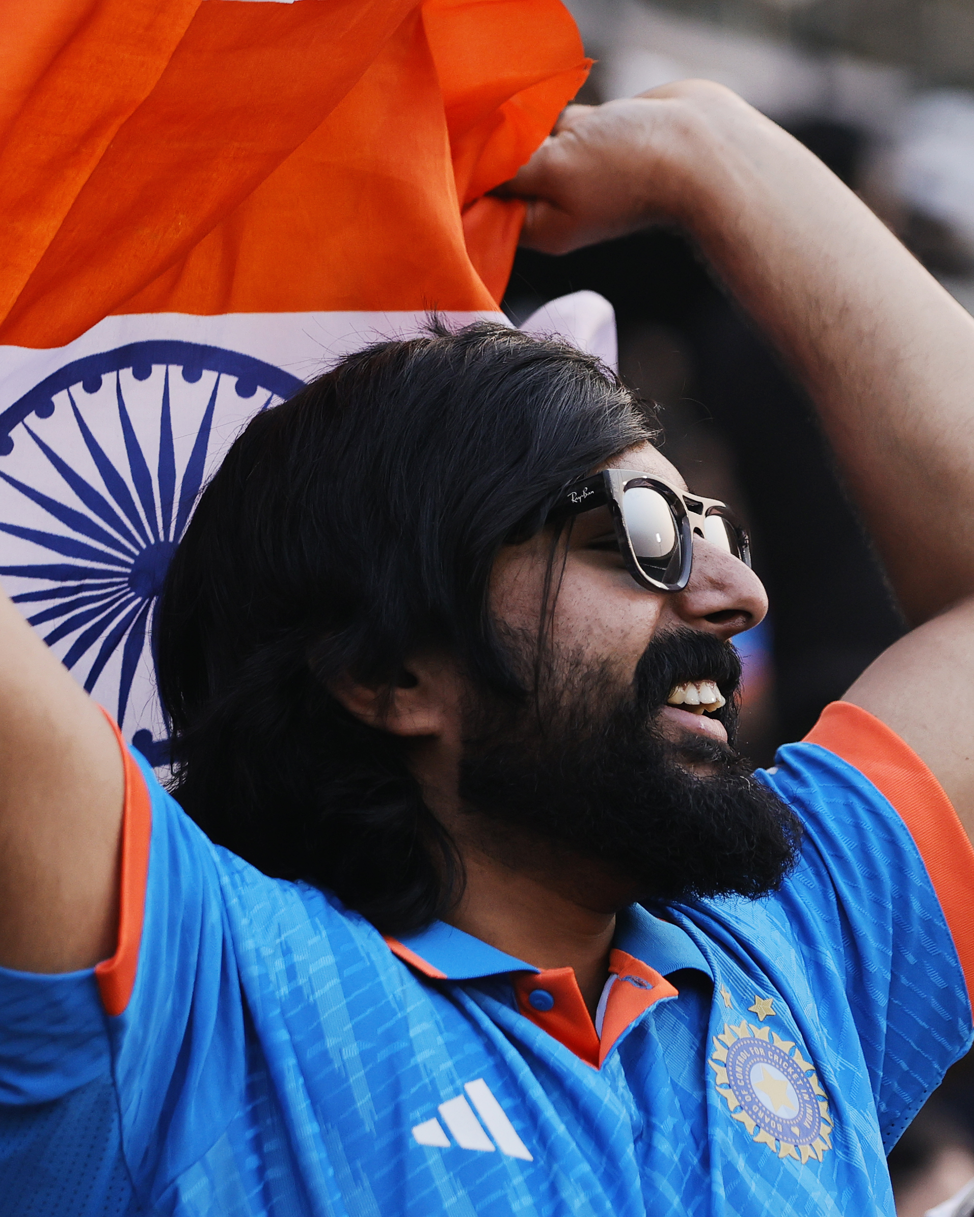 Adidas T20I cricket T-shirt launch at Shaheed Veer Narayan Singh International Cricket Stadium, Raipur, Chhattisgarh. India T20I Captain Rohit Sharma, rising T20I star Tilak Varma, BCCI Secretary Devajit Saikia and Adidas India leadership unveil the official Adidas T20I jersey. Professional advertising, sports and fashion event photography by Saikat Das, official IPL and BCCI photographer, documenting high-profile brand launches and elite cricket personalities for global sports brands.Photos: Saikat Das / www.saikatdas.com