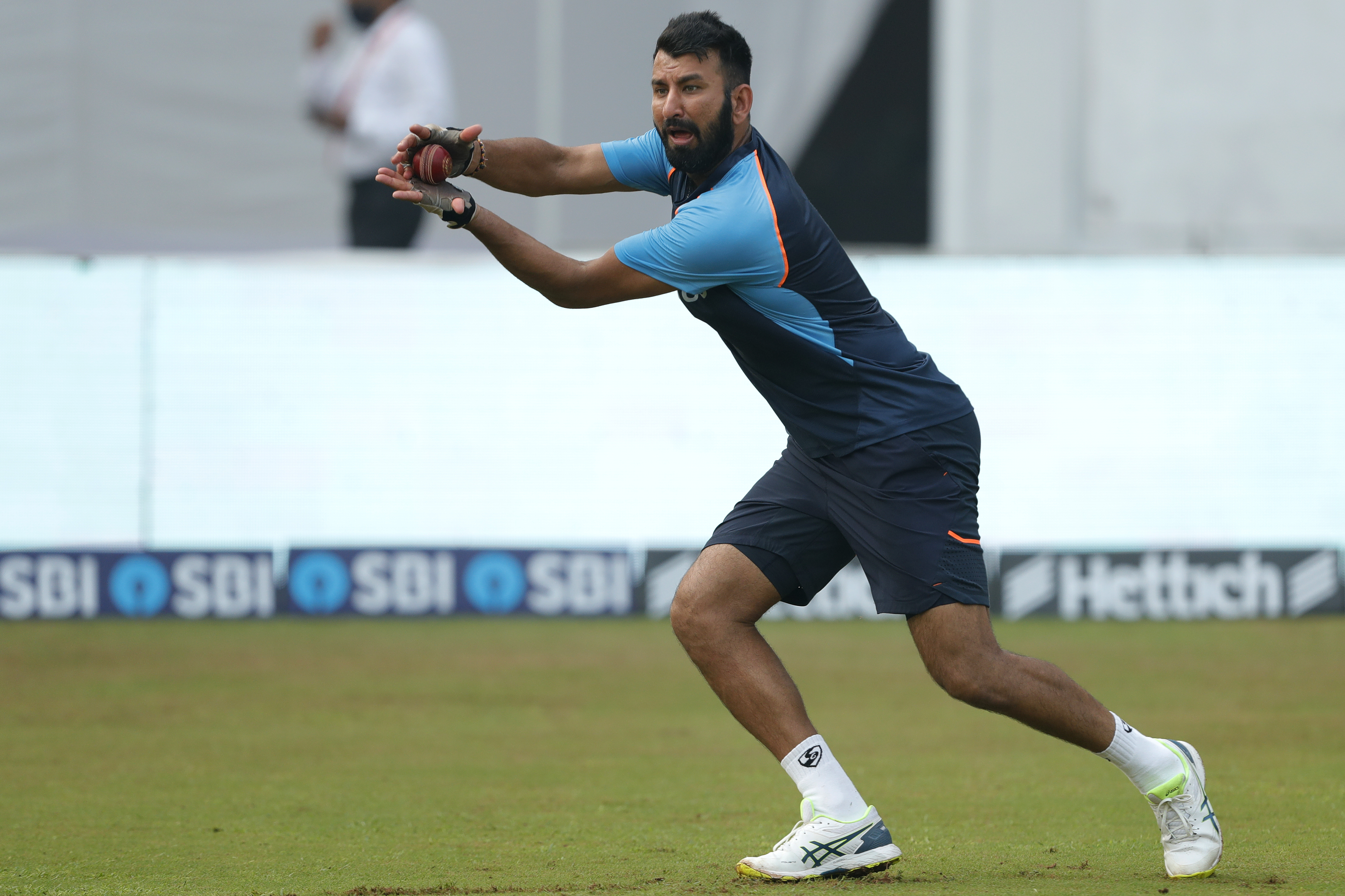 Cheteshwar Pujara vice captain of India  during day two of the 2nd test match between India and New Zealand held at the Wankhede Stadium in Mumbai on the 4th December 2021Photo by Saikat Das / Sportzpics for BCCI