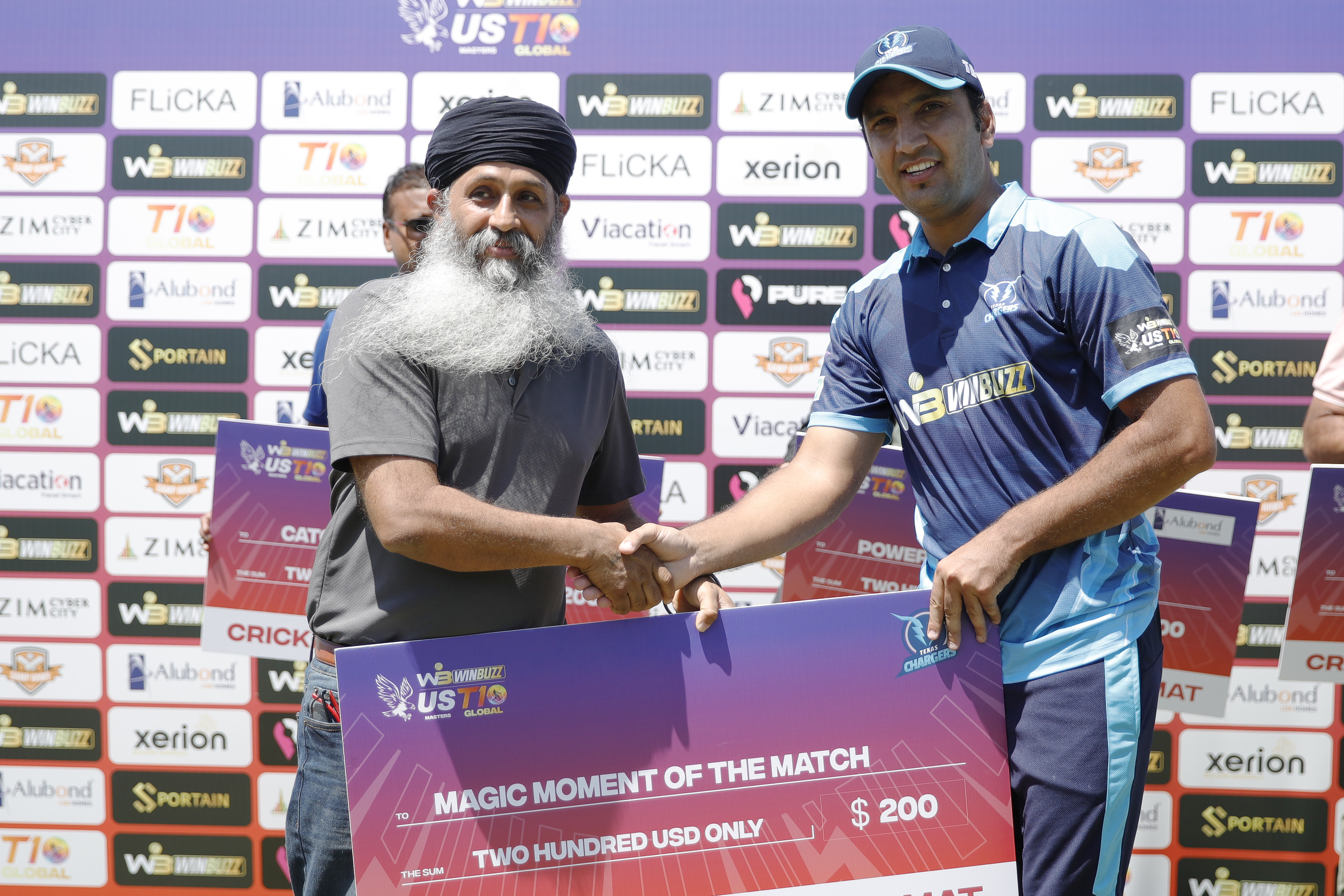 Thisara Perera of Texas Chargers bowling during match 20 of the US Masters T10 League between the Texas Chargers and the Atlanta Riders at the Central Broward Park in Lauderhill, Florida on the 25th August 2023 Photo by Saikat Das / ACEIMAGES for US Masters T10