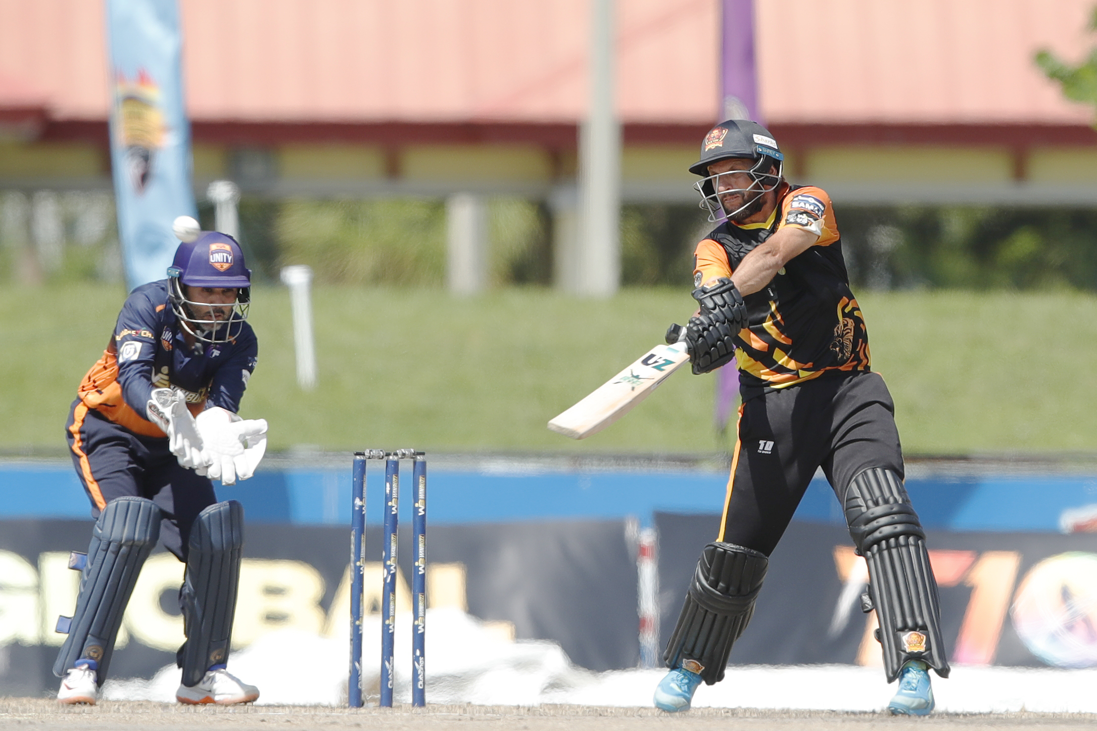 Shahid Afridi of New York Warriors batting during match 21 of the US Masters T10 League between the New York Warriors and the Morrisville Unity at the Central Broward Park in Lauderhill, Florida on the 25th August 2023 Photo by Saikat Das / ACEIMAGES for US Masters T10