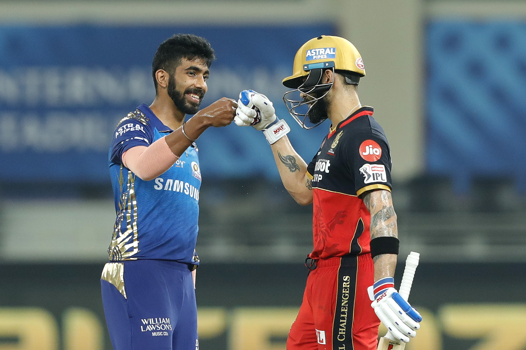 Virat Kohli captain of Royal Challengers Bangalore celebrates the win during match 10 of season 13 of the Dream 11 Indian Premier League (IPL) between The Royal Challengers Bangalore and The Mumbai Indians held at the Dubai International Cricket Stadium, Dubai in the United Arab Emirates on the 28th September 2020.  Photo by: Saikat Das  / Sportzpics for BCCI