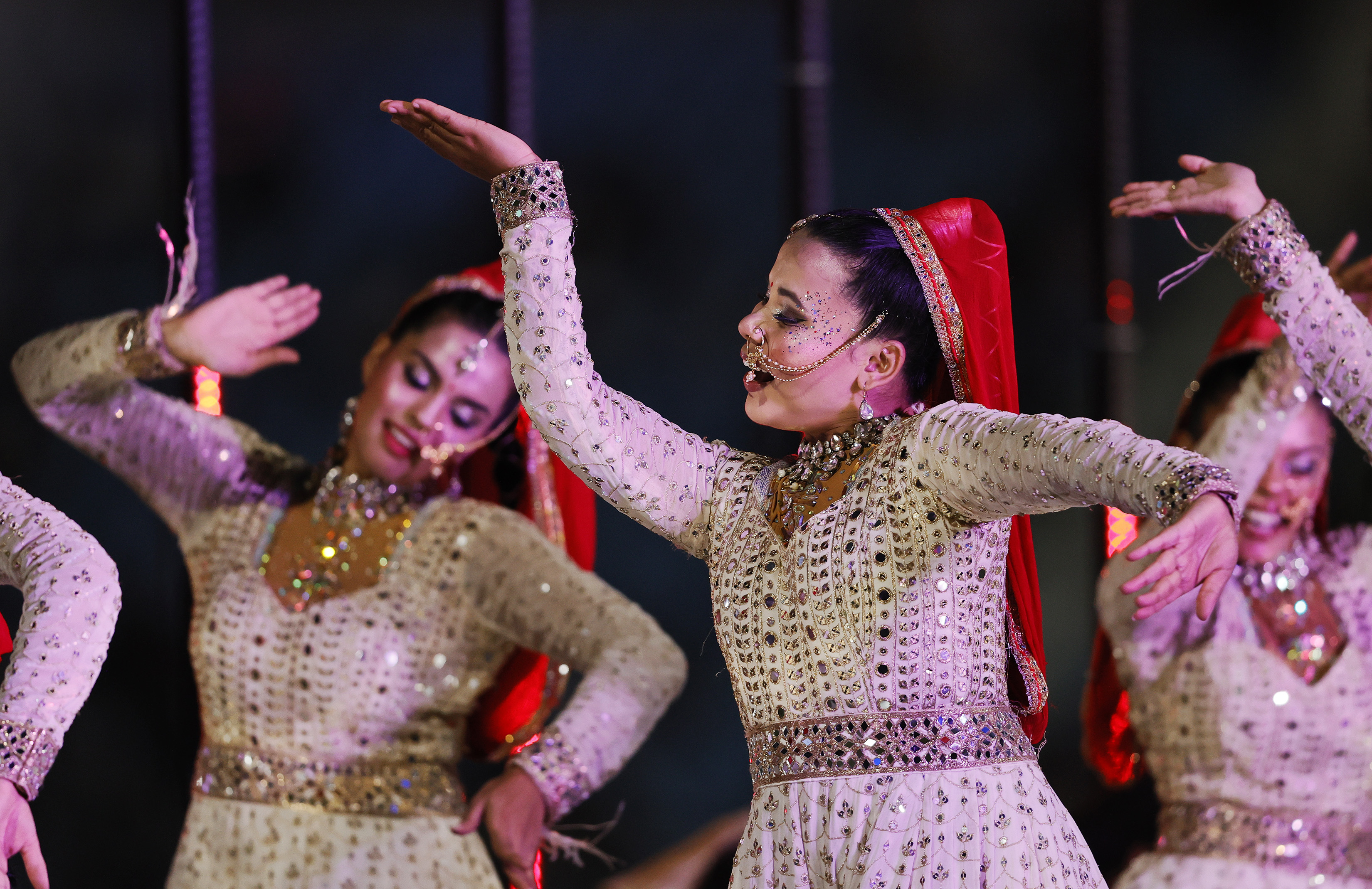 Jasmine Sandlas ceaw performing during the UPT20 League Season 4 grand opening ceremony and live concert on 14 August 2026 at Bharat Ratna Shri Atal Bihari Vajpayee Ekana Cricket Stadium, Lucknow, Uttar Pradesh, India. Photos by: s Saikat Das / aceimages.in for UPT20