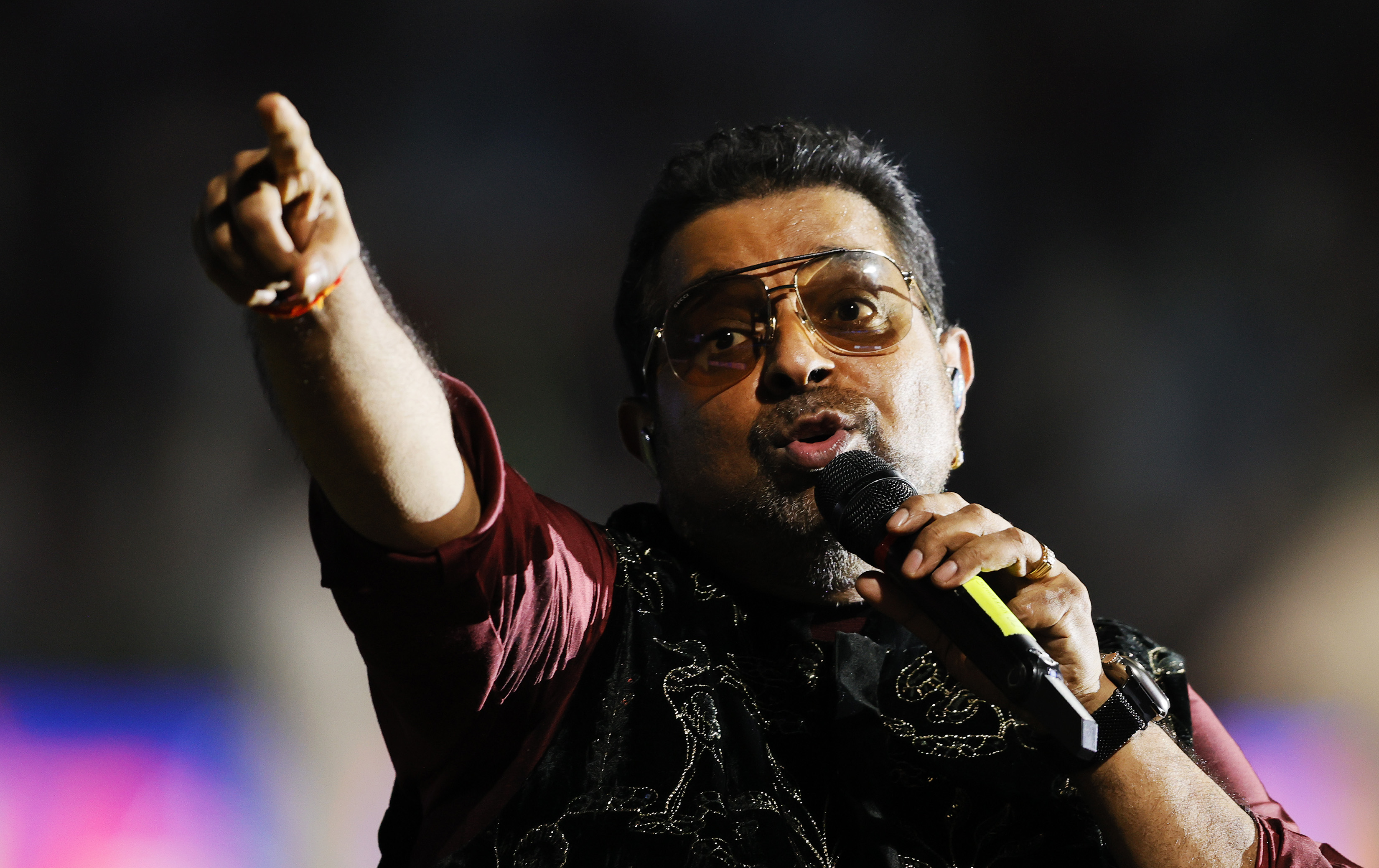 Shankar Mahadevan Performing along with Siddharth Mahadevan and Shivam Mahadevan  during the UPT20 League Season 4 grand opening ceremony and live concert on 14 August 2026 at Bharat Ratna Shri Atal Bihari Vajpayee Ekana Cricket Stadium, Lucknow, Uttar Pradesh, India. Photos by: s Saikat Das / aceimages.in for UPT20