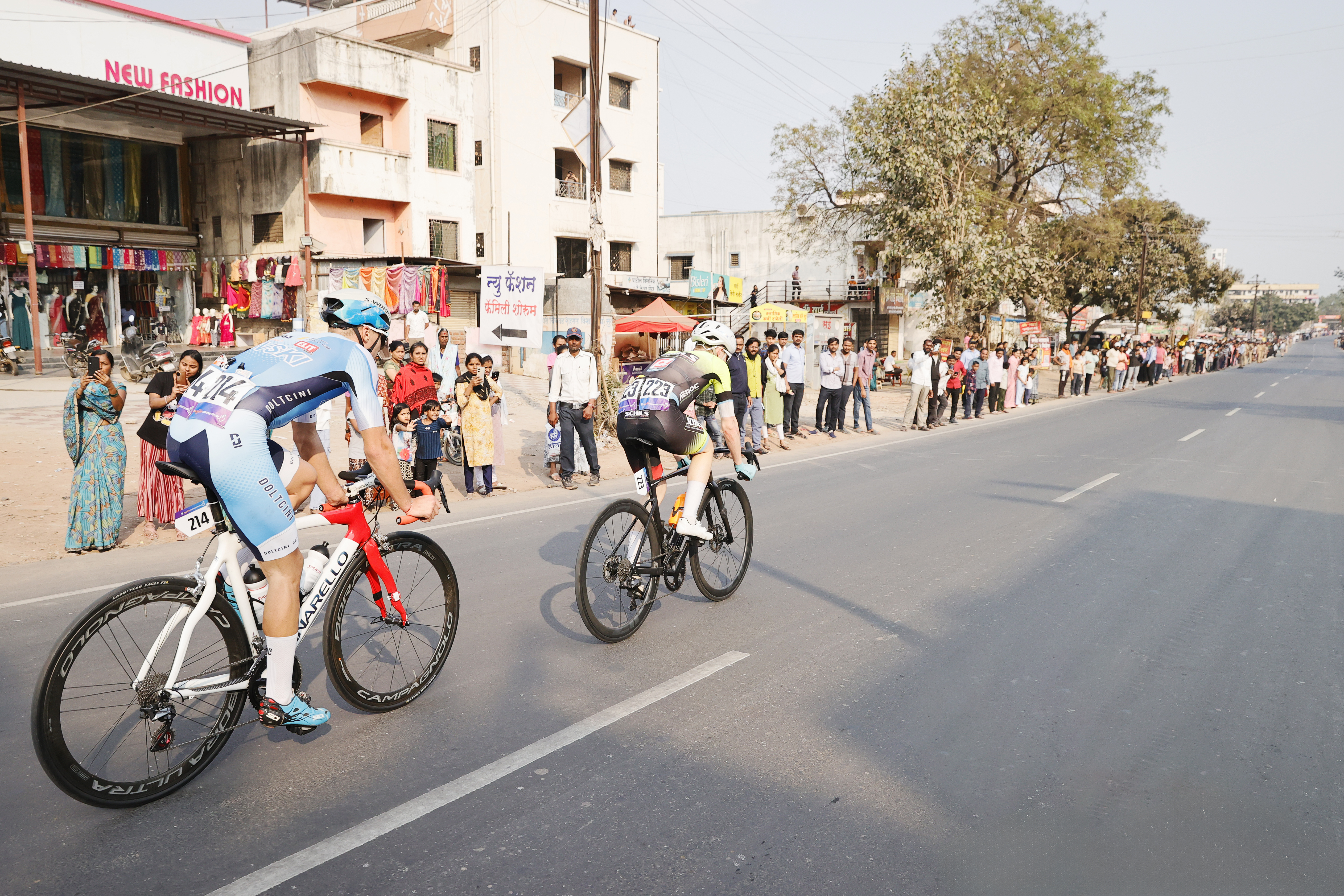 during stage one of the Pune Grand Tour 2026 held in the City of Pune on the 20th January 2026.  The Pune Grand Tour marks India’s first entry into the global professional cycling calendar.   Owing to its UCI classification the PGT2026 will offer riders the opportunity to earn valuable ranking points that count toward qualification for the LA 2028 Summer Olympics.Photo by s Saikat Das / Sportzpics / PGT