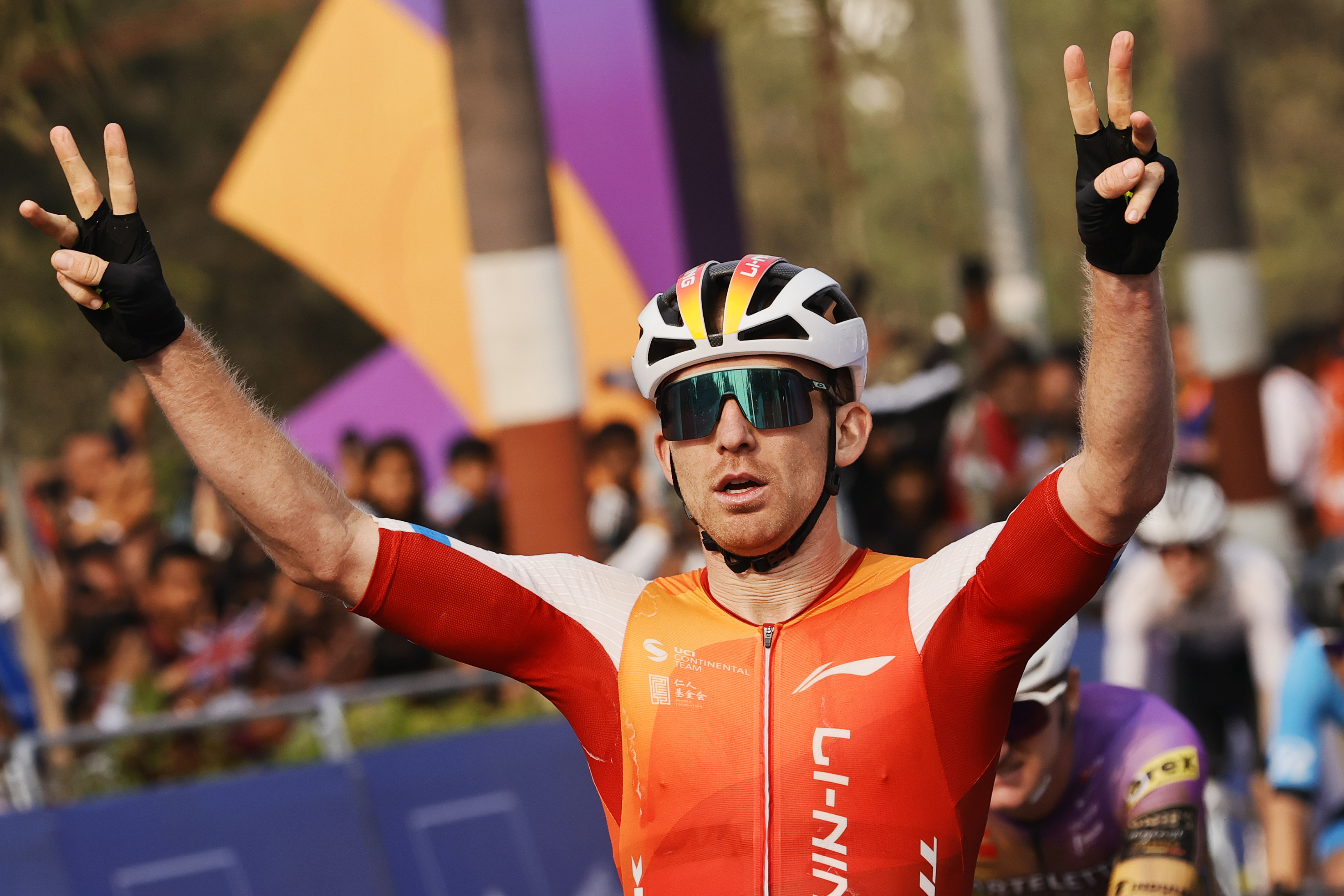 Cameron Scott finished first during stage three of the Bajaj Pune Grand Tour 2026 held in the City of Pune on the 22nd January 2026.  The Pune Grand Tour marks India’s first entry into the global professional cycling calendar.   Owing to its UCI classification the PGT2026 will offer riders the opportunity to earn valuable ranking points that count toward qualification for the LA 2028 Summer Olympics.Photo by Saikat Das /Sportzpics / PGT 2026