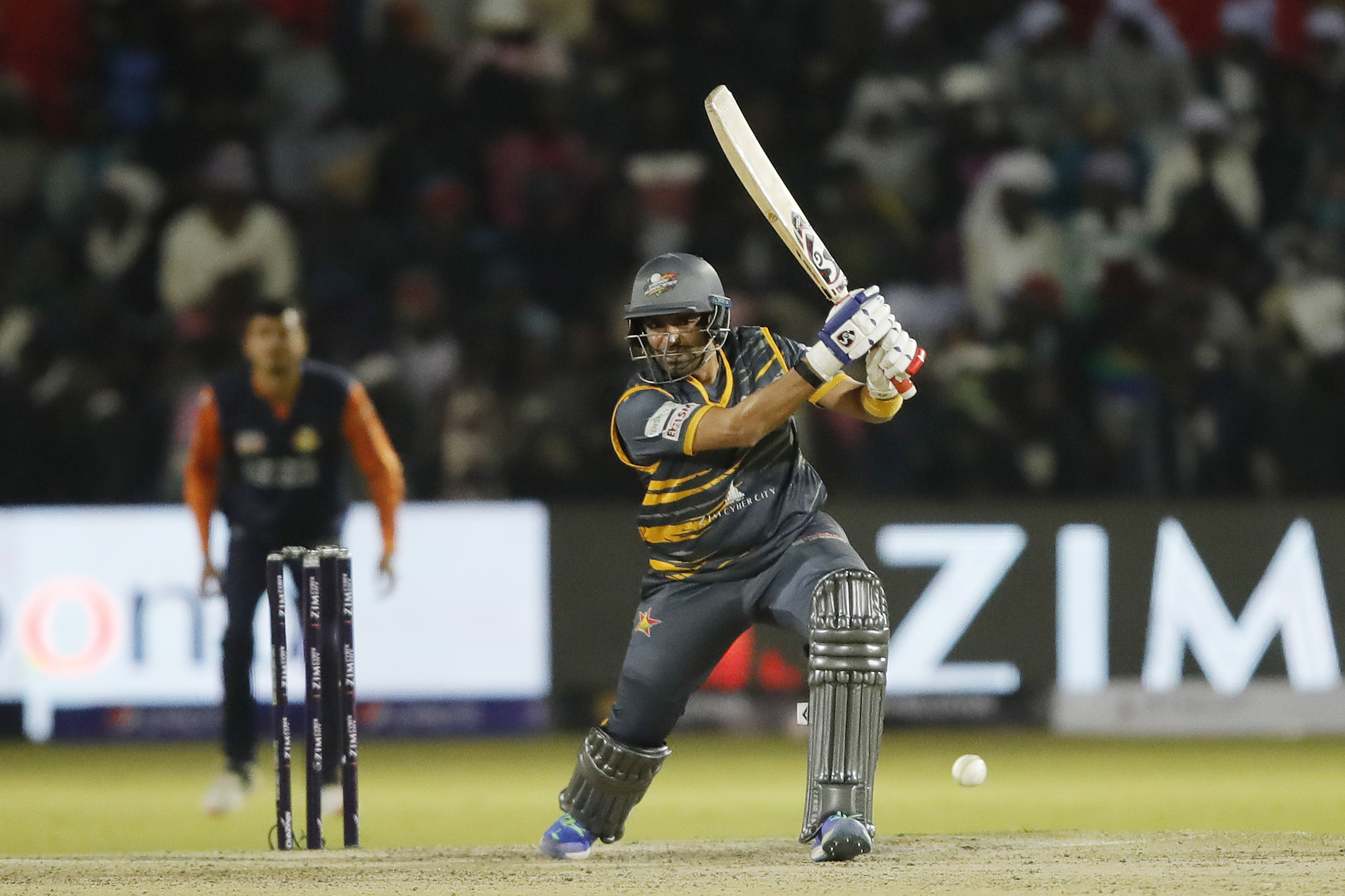 Robin Uthappa of Harare Hurricanes hitting a four during match 22 Eliminator of the Zim Afro T10 League between the Cape Town Samp Army  and the Harare Hurricanes at the Harare Sports Club in the Zimbabwe on the 28th July 2023Photo by Saikat Das / ACEIMAGES for Zim Afro T10