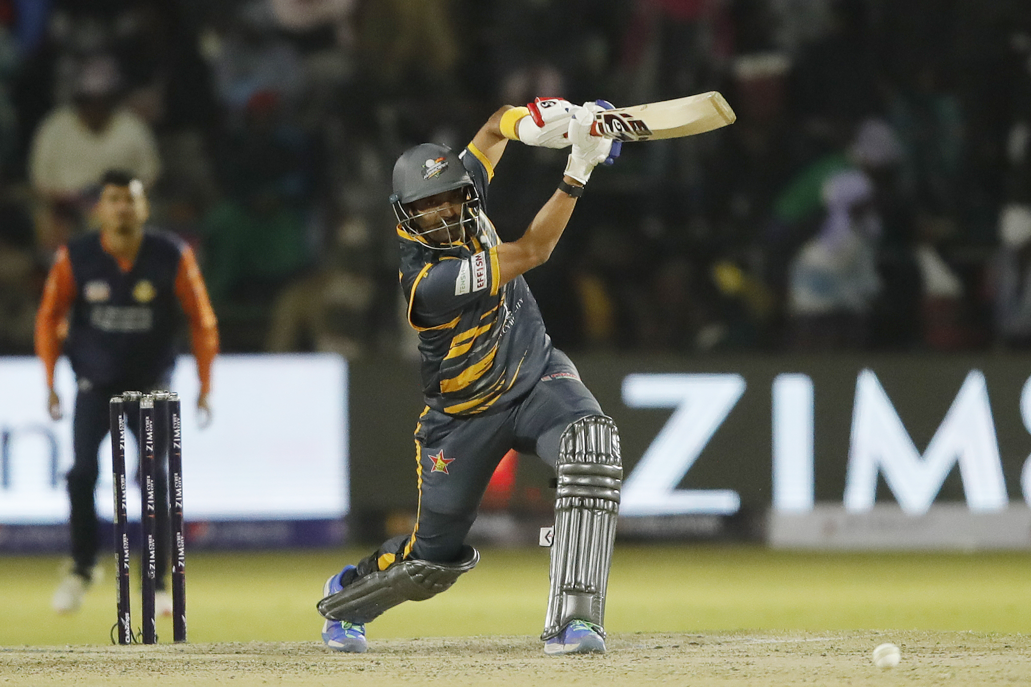 Robin Uthappa of Harare Hurricanes hitting a four during match 22 Eliminator of the Zim Afro T10 League between the Cape Town Samp Army  and the Harare Hurricanes at the Harare Sports Club in the Zimbabwe on the 28th July 2023Photo by Saikat Das / ACEIMAGES for Zim Afro T10
