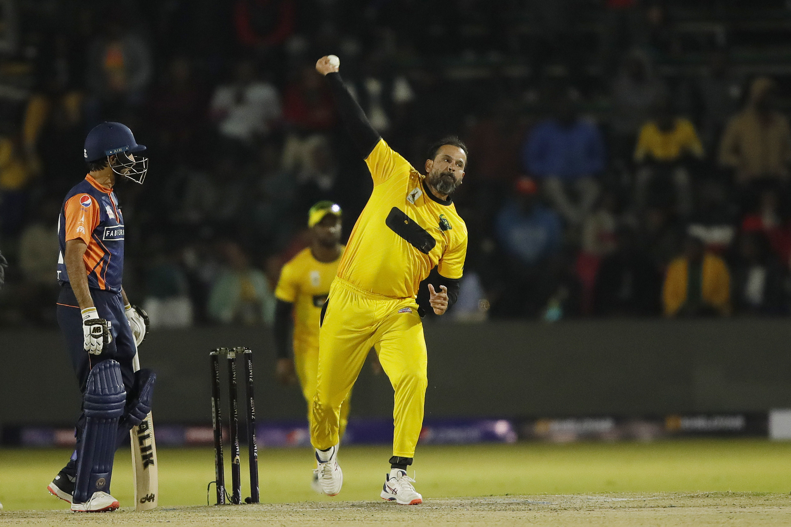 Delano Potgieter of Joburg Buffaloes bowling during match 8 of the Zim Afro T10 League between the Johannesburg Buffaloes and the Cape Town Samp Army held at the Harare Sports Club in the Zimbabwe on the 23rd July 2023Photo by Saikat Das / ACEIMAGES for Zim Afro T10