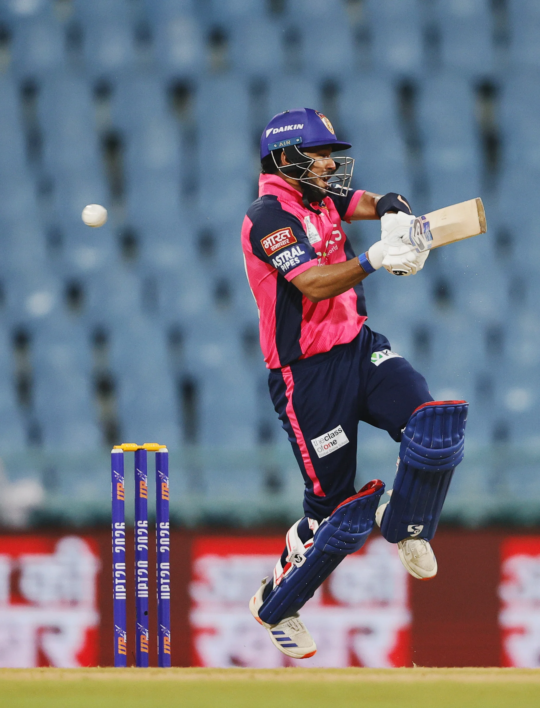 Aryan Juyal of Gaur Gorakhpur Lions batting during the UPT20 League Season 4 night clash on 16 August 2026 at Bharat Ratna Shri Atal Bihari Vajpayee Ekana Cricket Stadium, Lucknow, Uttar Pradesh, India, Gaur Gorakhpur Lions take on defending champions Meerut Mavericks in Match 5 under lights as Purvanchal’s pride meets Meerut’s grit in a high‑intensity T20 battle.Photos by: s Saikat Das / aceimages.in for UPT20